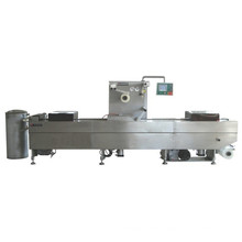 Dlz-520 Full Automatic Continuous Stretch Cooked Food Vacuum Packaging Machine